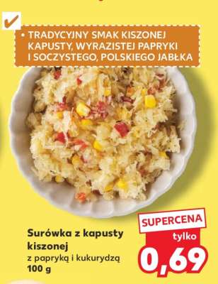 Surówka z kapusty kiszonej