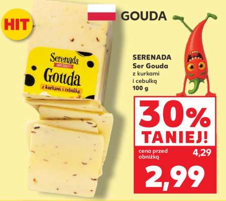 SERENADA Ser Gouda z kurkami i cebulką 100 g