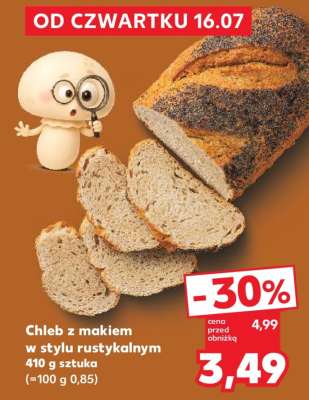 Chleb z makiem w stylu rustykalnym