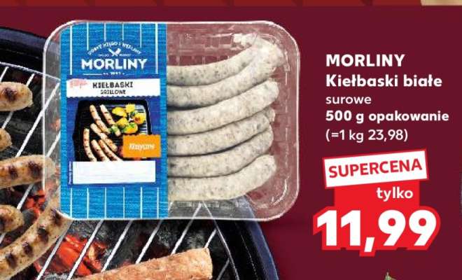 MORLINY Kiełbaski białe surowe