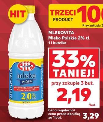 MLEKOVITA Mleko polskie 2% tł.