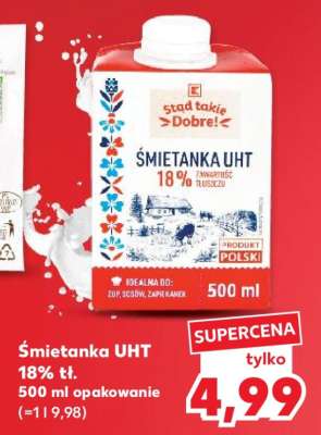 Śmietanka UHT 18% tł.