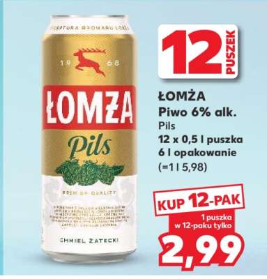 ŁOMŻA Piwo 6% alk.