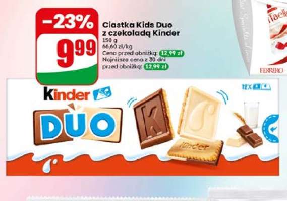 Ciastka Kids Duo z czekoladą Kinder
