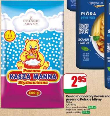 Kasza manna błyskawiczna pszenna Polskie Młyny