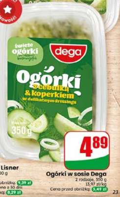 Ogórki w sosie Dega