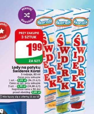 Lody na patyku ŚWIDEREK KORAL