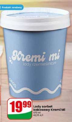 Lody sorbet kokosowy Kremi Mi