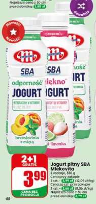 Jogurt pitny SBA Mlekovita