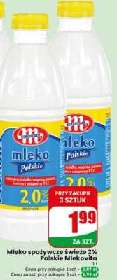 Mleko spożywcze świeże 2% Polskie Mlekovita