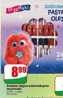 Pastele olejne sześciokątne Gryzmaki
