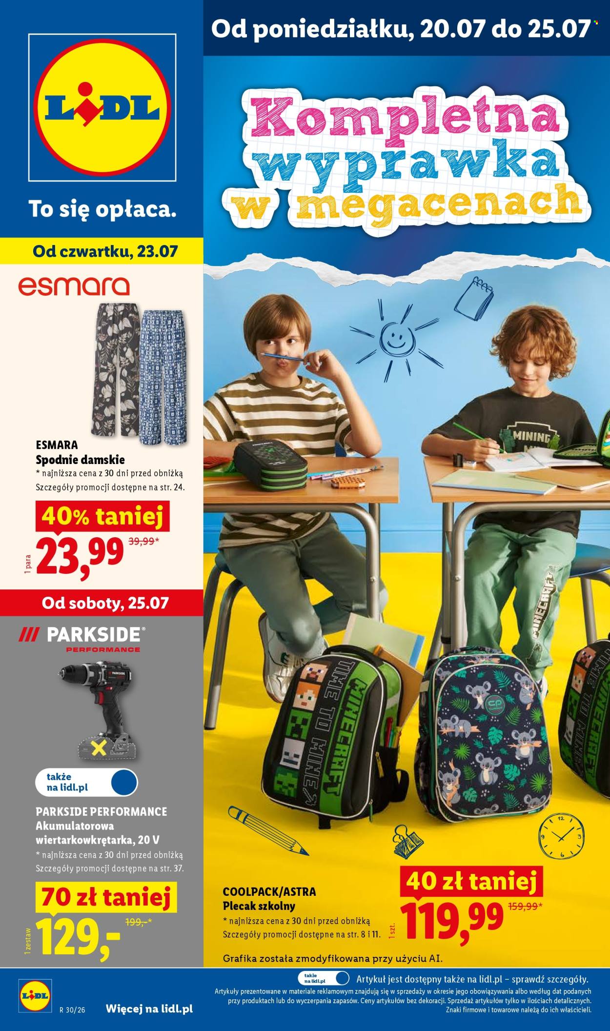 Gazetka Lidl - 20.07.2026 - 25.07.2026. Strona 1