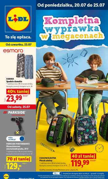 Gazetka Lidl - 20.07.2026 - 25.07.2026.