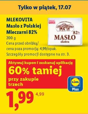 MLEKOVITA Masło z polskiej mleczarni 82%