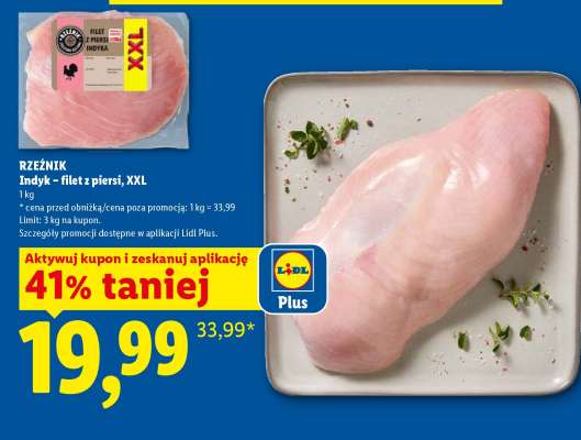 Rzeźnik Indyk – filet z piersi, XXL