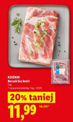 RZEŹNIK Boczek bez kości