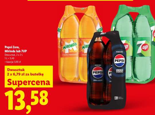 Pepsi Zero, Mirinda lub 7UP