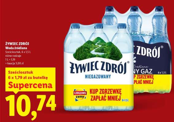 ŻYWIEC ZDRÓJ Woda źródlana