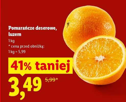 Pomarańcze deserowe, luzem