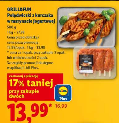 GRILL&FUN Polędwiczki z kurczaka w marynacie jogurtowej