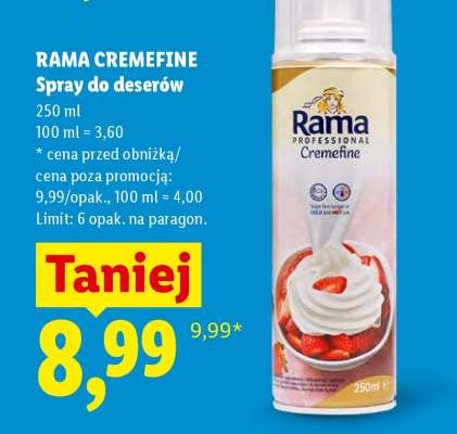 RAMA CREMEFINE Spray do deserów