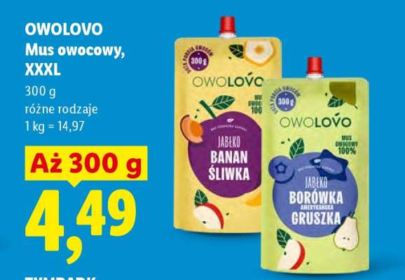 Owolovo Mus owocowy, XXXL