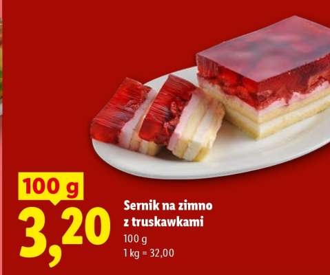 Sernik na zimno z truskawkami