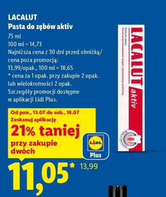 LACALUT Pasta do zębów aktyw