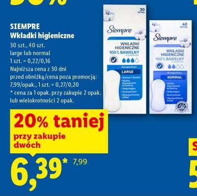 SIEMPRE Wkładki higieniczne