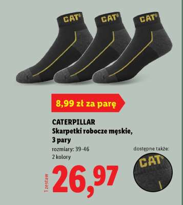 CATERPILLAR Skarpetki robocze męskie, 3 pary