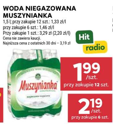 Woda niegazowana Muszynianka