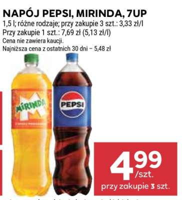 Napój Pepsi, Mirinda, 7UP
