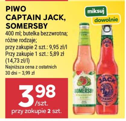 Piwo Captain Jack, Somersby