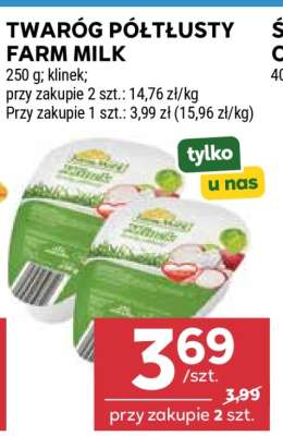 Twaróg półtłusty Farm Milk