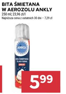 BITA ŚMIETANA W AEROZOLU ANKLY