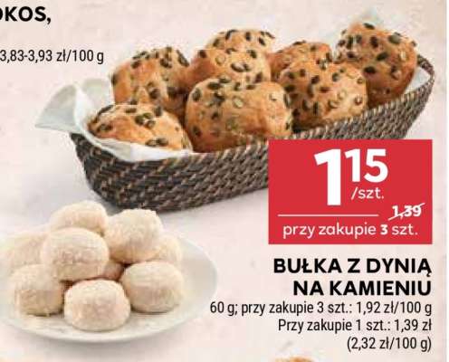 Bułka z dynią na kamieniu