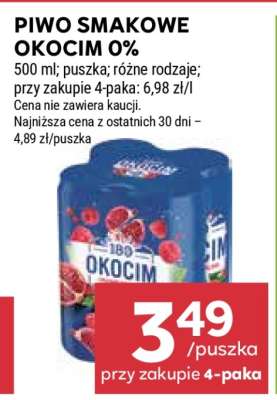 Piwo smakowe Okocim 0%