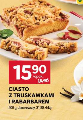 Ciasto z truskawkami i rabarbarem
