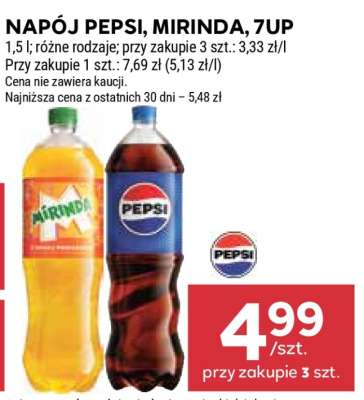 Napój Pepsi, Mirinda, 7UP