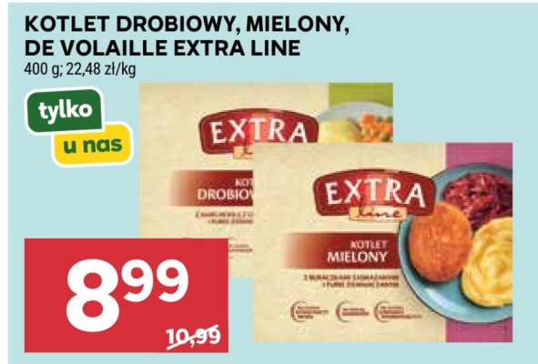 Kotlet drobiowy, mielony, de volaille Extra Line