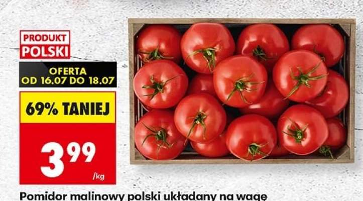 Pomidor malinowy polski układany na wagę