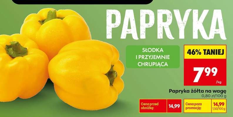 Papryka zółta na wage