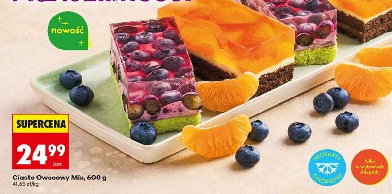 Ciasto Owocowy Mix, 600 g
