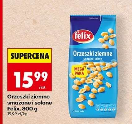 Orzeszki ziemne smażone i solone Felix, 800 g