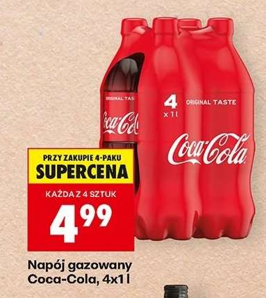Napój gazowany Coca-Cola, 4x1l