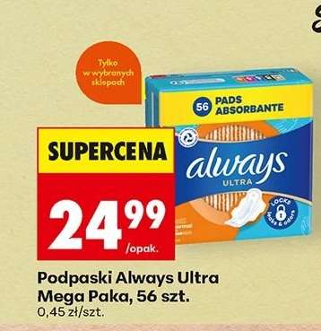 Podpaski Always Ultra Mega Paka, 56 szt.