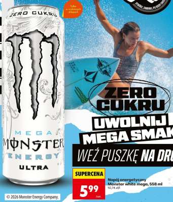 Napój energetyczny Monster white mega, 558 ml