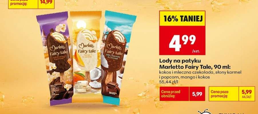 Lody na patyku Marletto Fairy Tale, 90 ml