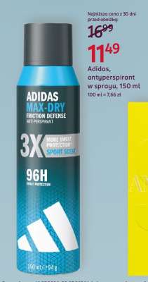 Adidas, antyperspirant w sprayu, 150 ml