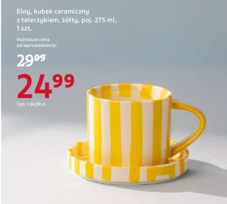 Eloy, kubek ceramiczny z talerzykiem